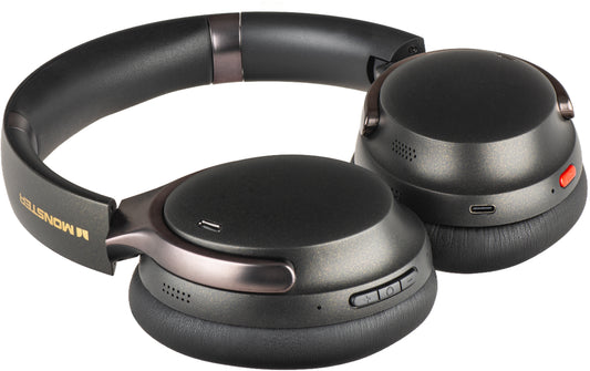 Bluetooth-Freisprecheinrichtung Monster QuiteFit V3, MultiPoint, A2DP, ANC, Schwarz