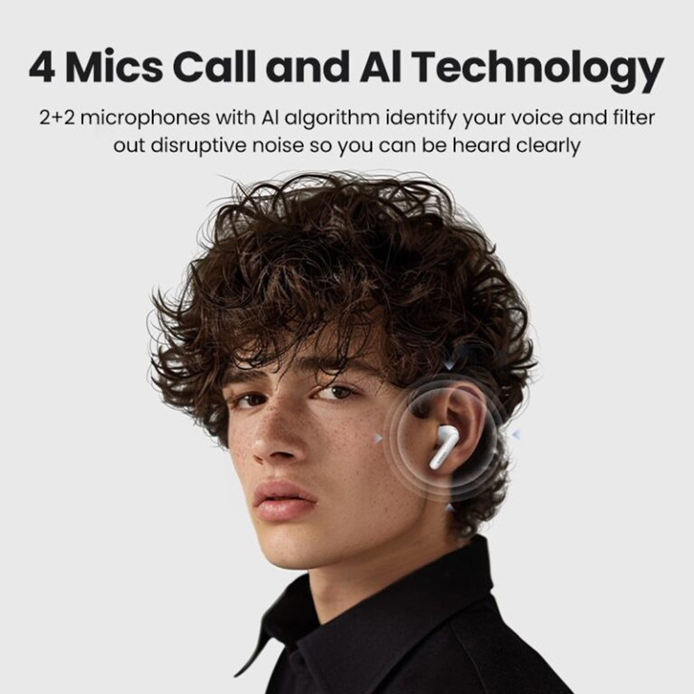 Handsfree Bluetooth UGREEN HiTune T3 Pro WS206, TWS, ANC, MultiPoint, Weiß