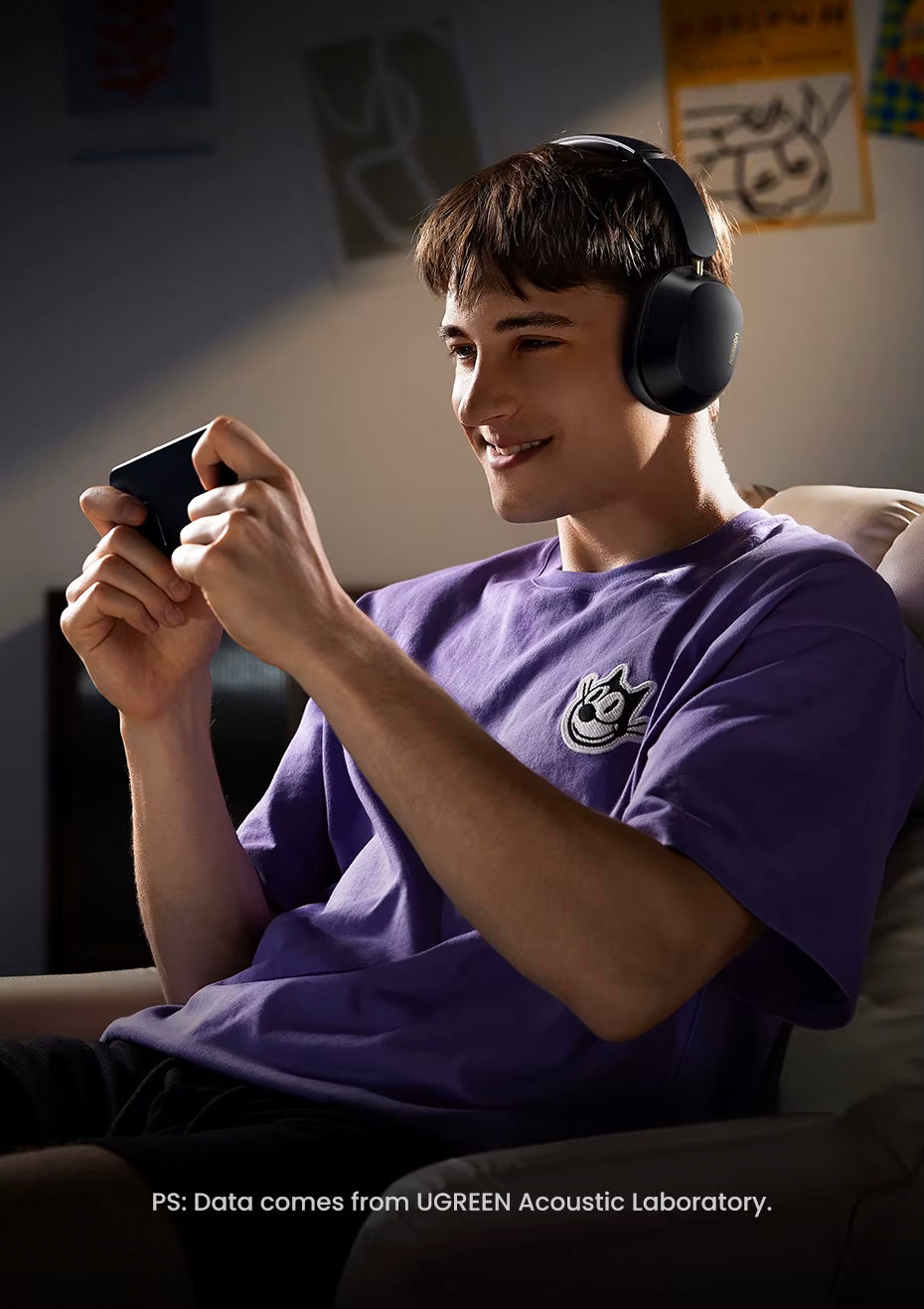 Bluetooth-Freisprecheinrichtung UGREEN HiTune Max5C HP203, A2DP, ANC, Schwarz