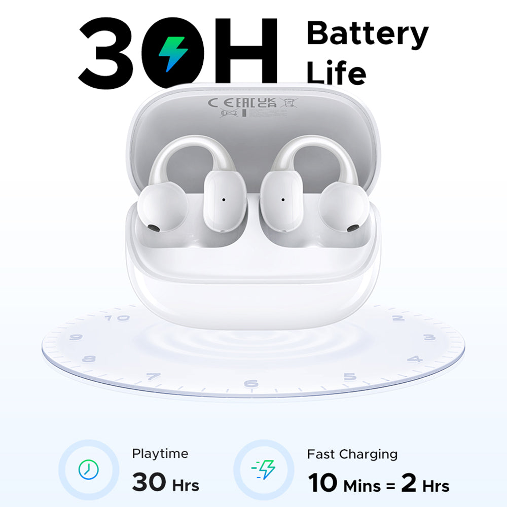 Handsfree Bluetooth UGREEN S6 ClipBuds Magic WS208, TWS, Weiß