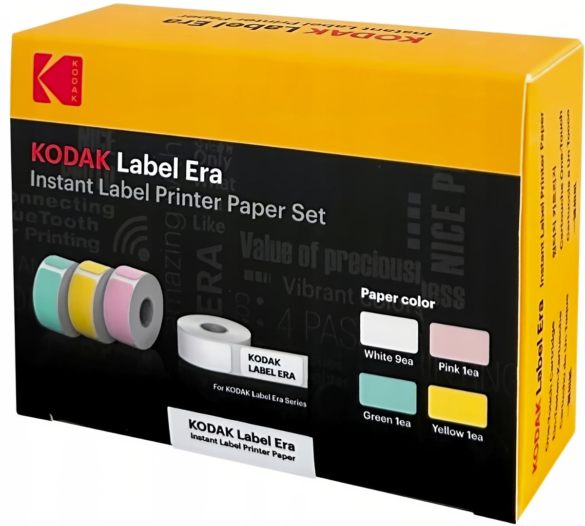 Roll of Self-Adhesive Labels for Kodak Label Era Printer, Set of 12 pieces