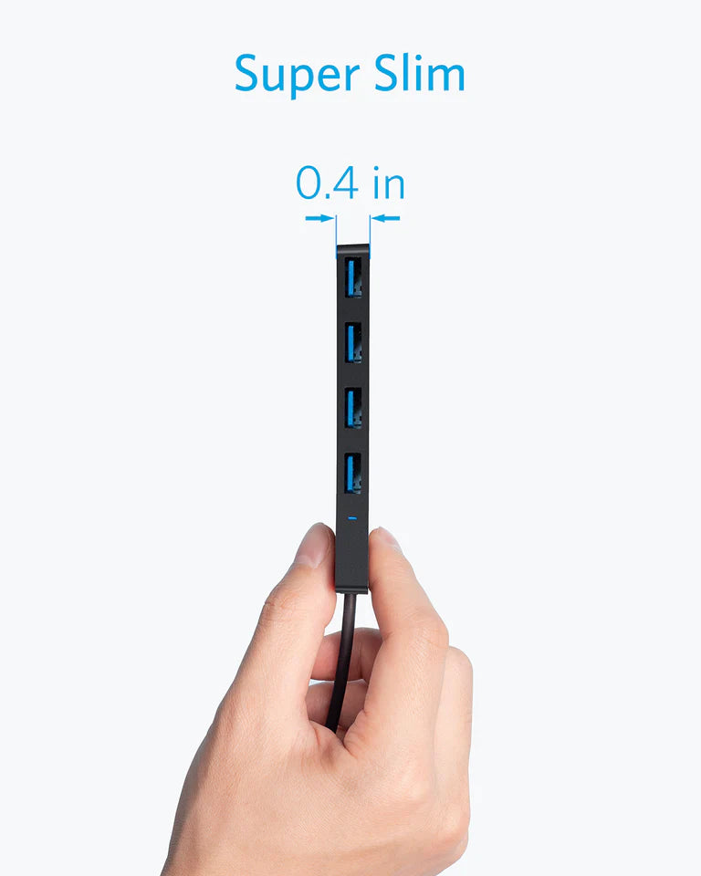 USB-Hub Anker, 4 x USB-A 3.0, Schwarz A7516016