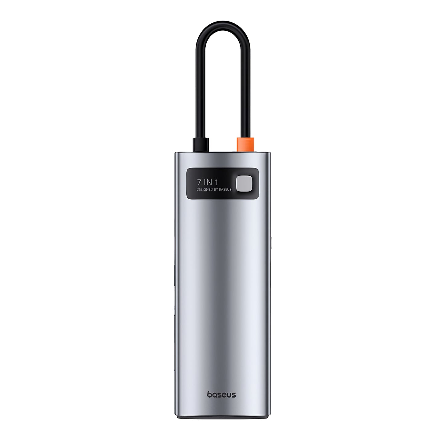 Baseus Joystar USB-C Hub, 3 x USB-A 3.0 - 1 x USB-C - 1 x HDMI - 1 x SD - 1 x microSD, Silber B0003070881111-00