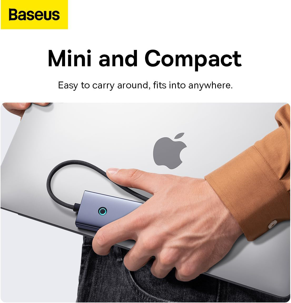 Hub USB-C Baseus UltraJoy, 4 x USB-A 3.0 - 1 x USB-C - 1 x HDMI, Grau B00052807813-01