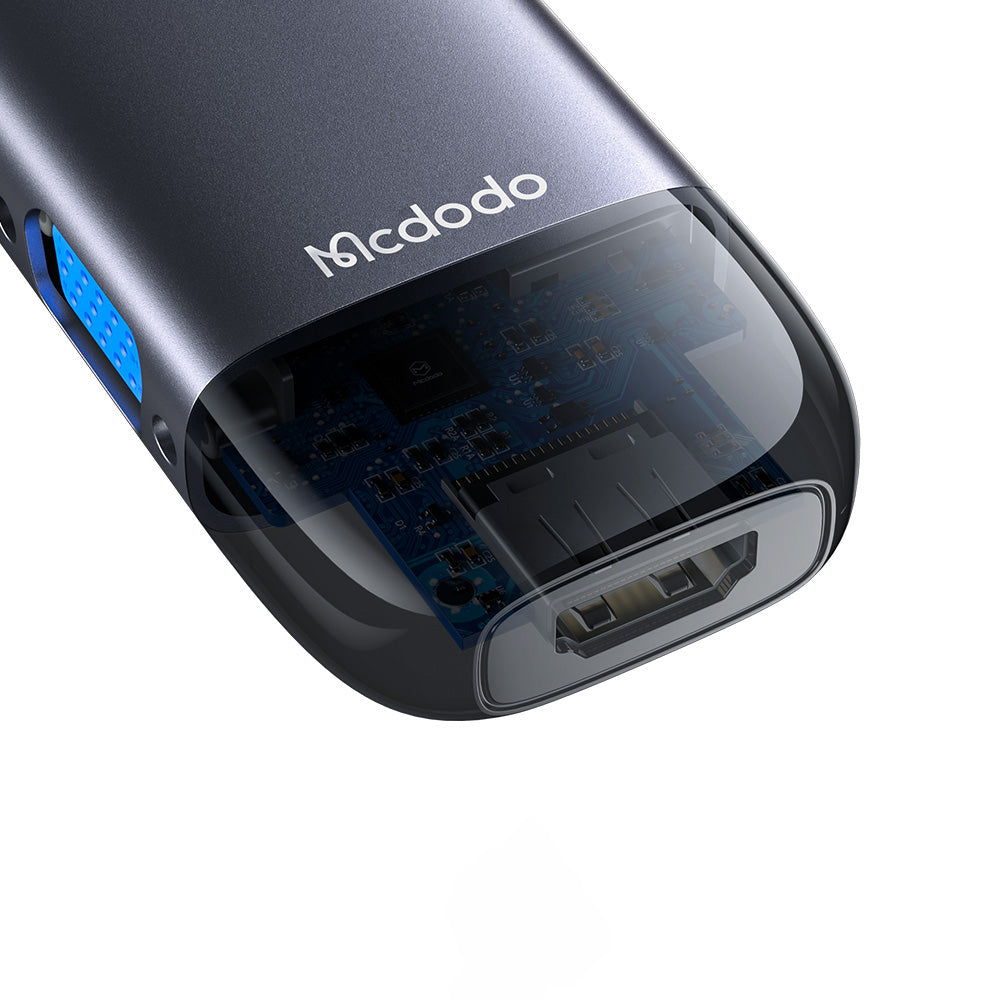 USB-C Hub McDodo HU-7420, 10in1, Grau