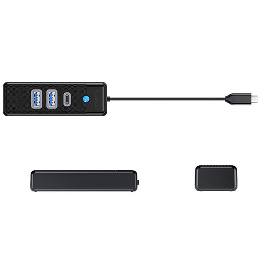 USB-C Hub Orico PWC2U-C3, 2 x USB-A 3.0 - 1 x USB-C, Schwarz