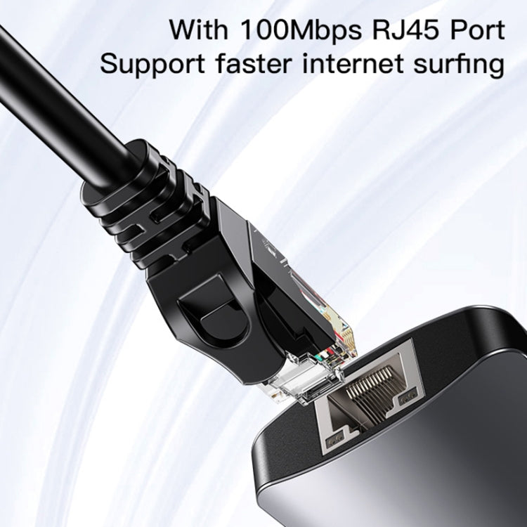 USB-C Hub Yesido HB15, 6in1, Grau