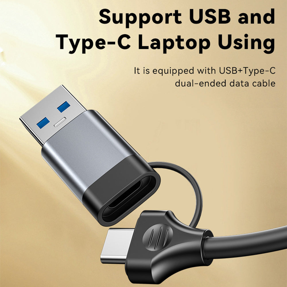 USB / USB-C Hub Yesido HB21, 5in1, Grau