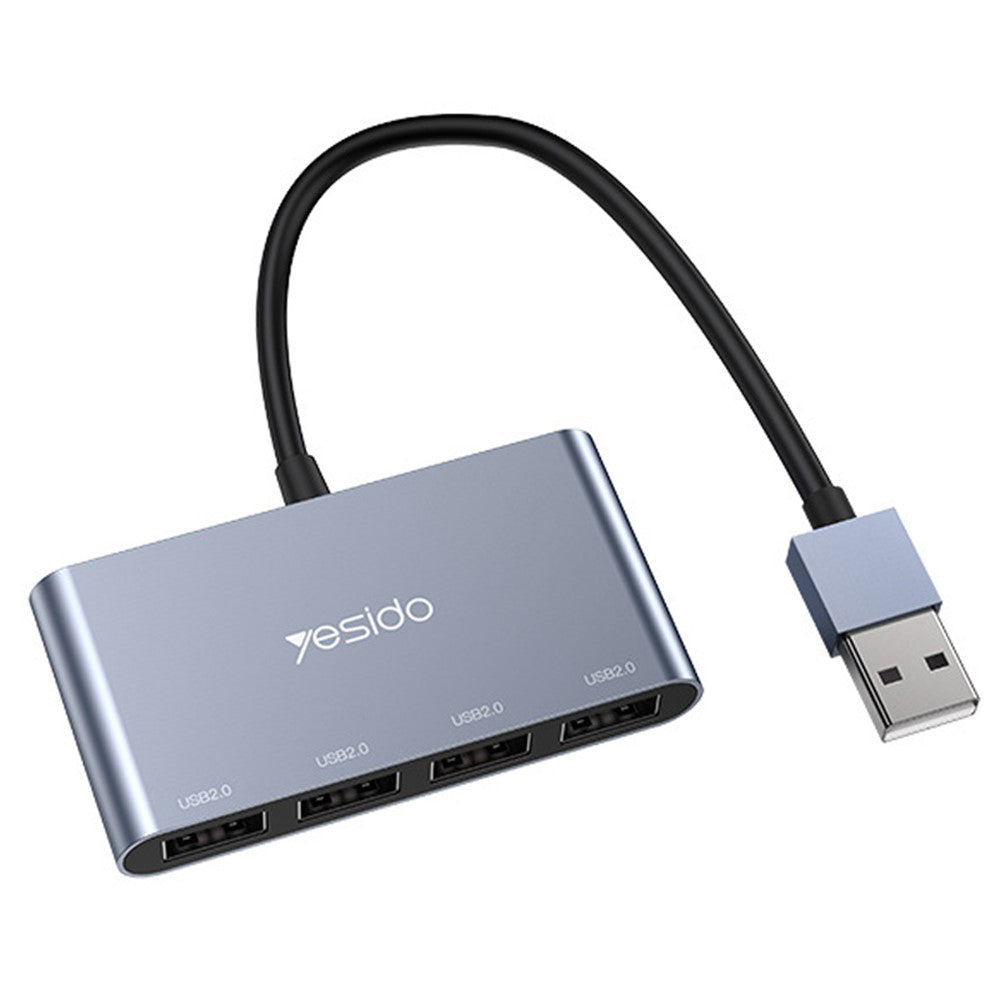 USB-Hub Yesido HB12, 4in1, Grau