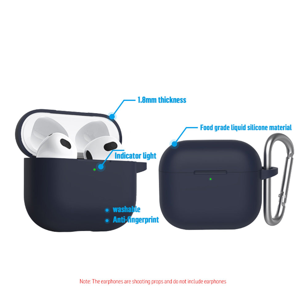 Blueo Liquid Hülle für Apple AirPods 3, Schwarz