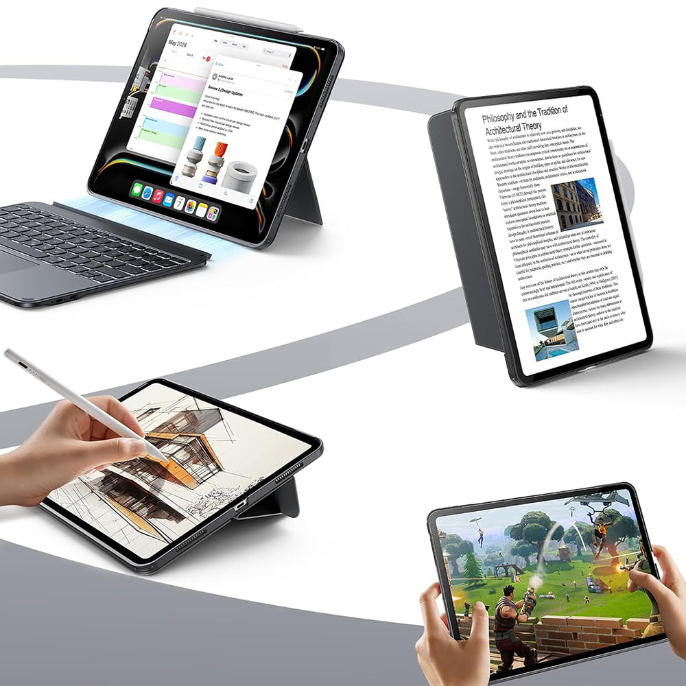 Tastaturhülle für Apple iPad (2025) / (2022), ESR, Shift, Grau