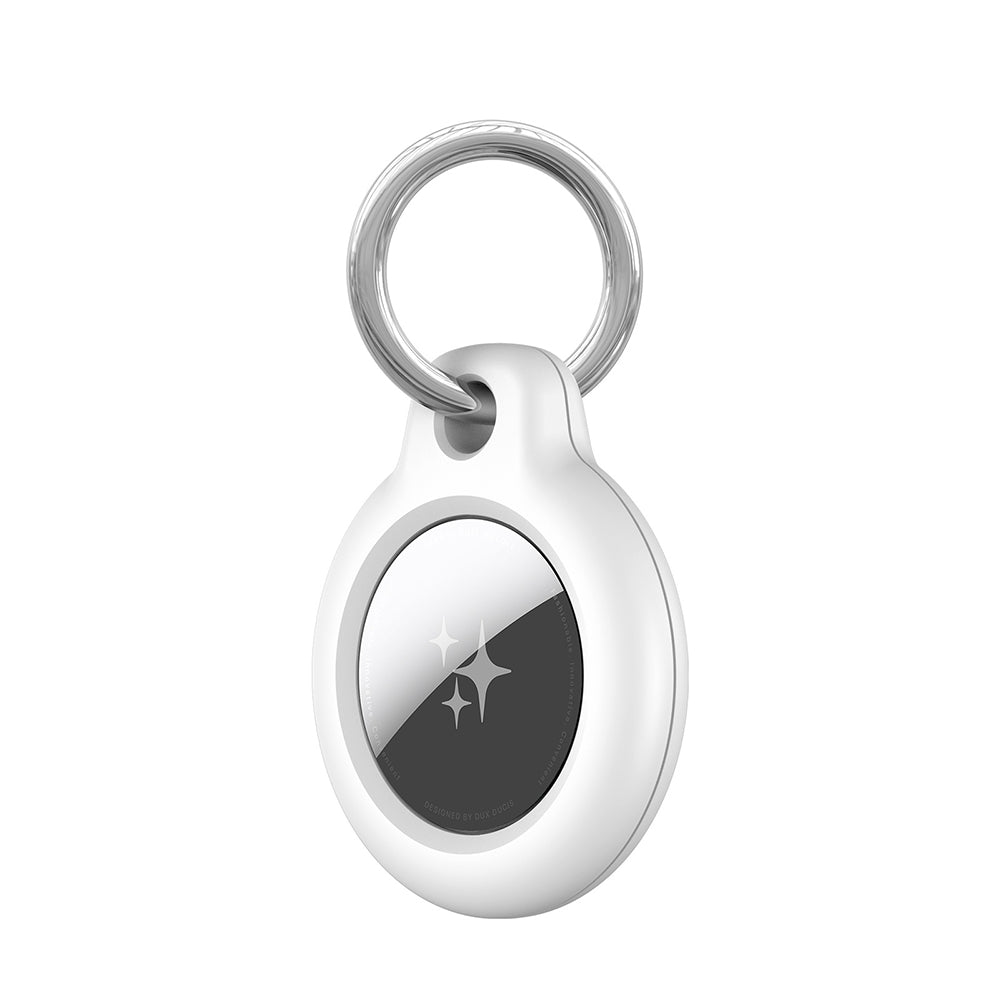 Dux Ducis Secure Hülle für Apple AirTag, 4er Set, Schwarz / Weiß / Blau / Rosa
