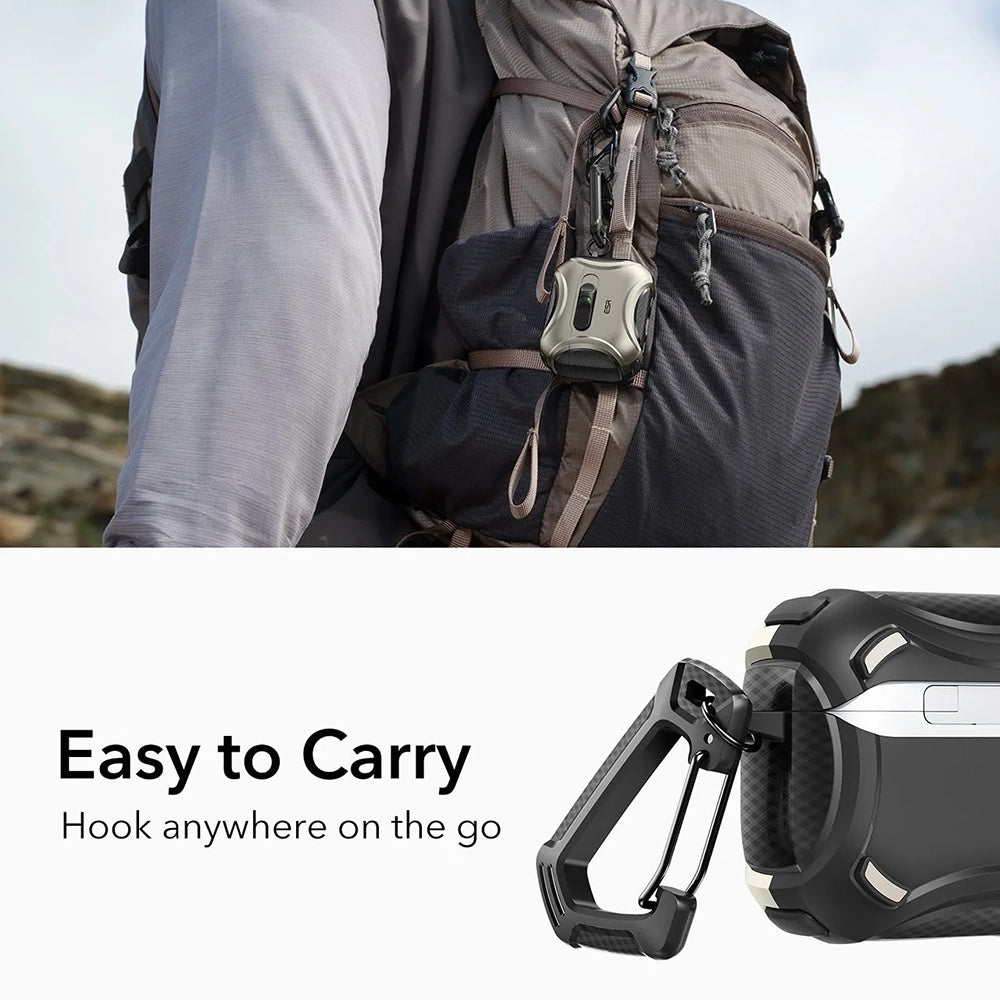 ESR Cyber FlickLock Hülle für Apple AirPods Pro 3, Grau