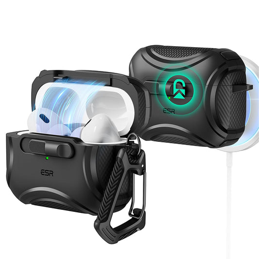 ESR Cyber Hülle für Apple AirPods Pro Serie, Schwarz