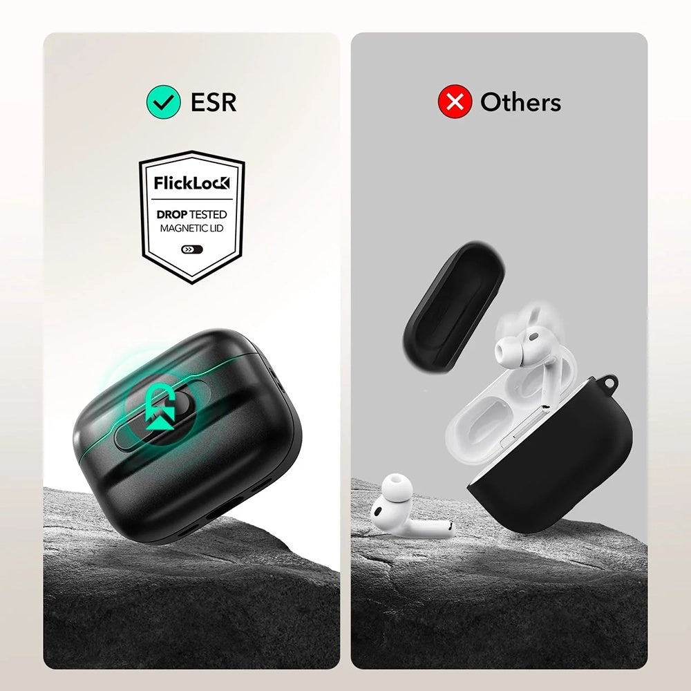 ESR Pulse Magnetic FlickLock Hülle für Apple AirPods Pro 3, Weiß