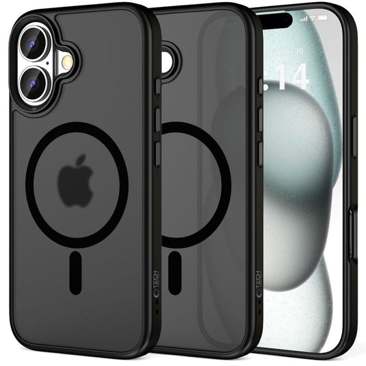 MagSafe Hülle für Apple iPhone 16 Plus, Tech-Protect, Magmat, Schwarz