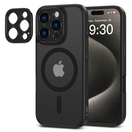 MagSafe Tasche für Apple iPhone 16 Pro Max, Tech-Protect, Magcam, Schwarz