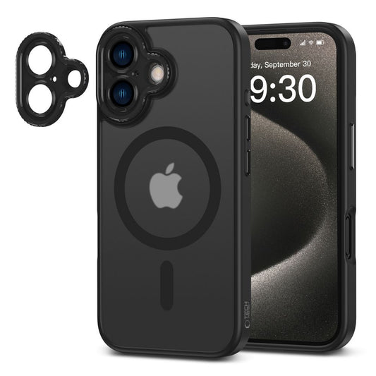 MagSafe Tasche für Apple iPhone 16, Tech-Protect, Magcam, Schwarz
