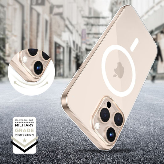 MagSafe Hülle für Apple iPhone 16 Pro, Tech-Protect, Flexair+, Transparent
