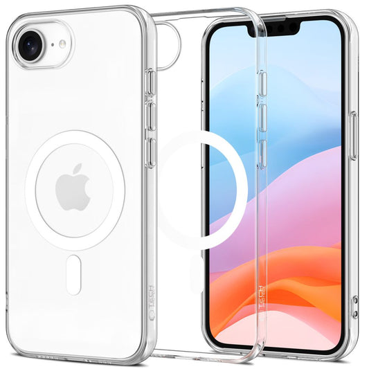 MagSafe Hülle für Apple iPhone 16e, Tech-Protect, Flexair, Transparent