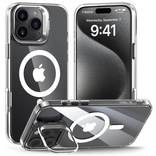 MagSafe Hülle für Apple iPhone 16 Pro Max, Tech-Protect, Magstand, Transparent