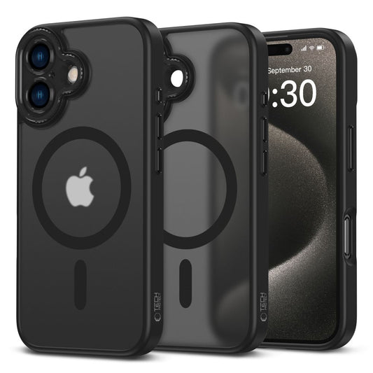 MagSafe Tasche für Apple iPhone 16, Tech-Protect, Magcam, Schwarz
