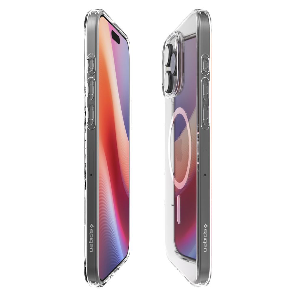 MagSafe Hülle für Apple iPhone 16 Pro Max, Spigen, Flüssigkristall, Transparent ACS08387