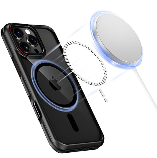 MagSafe Tasche für Apple iPhone 16 Pro, Tech-Protect, Maghybrid, Schwarz