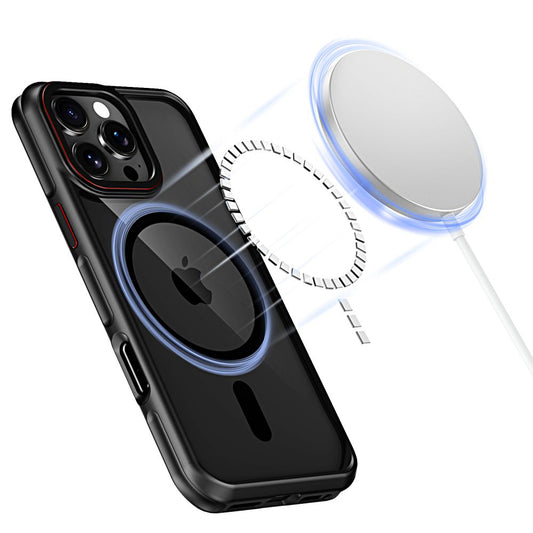 MagSafe Hülle für Apple iPhone 16 Pro Max, Tech-Protect, Maghybrid, Schwarz