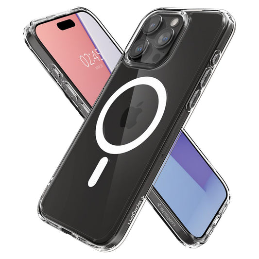 MagSafe Hülle für Apple iPhone 15 Pro, Spigen, Ultra Hybrid, Weiß ACS06715