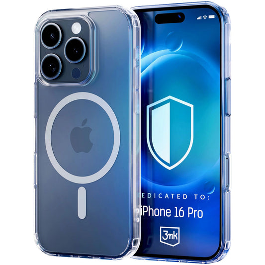 MagSafe Case for Apple iPhone 16 Pro, 3MK, MagCase, MagCase, Clear