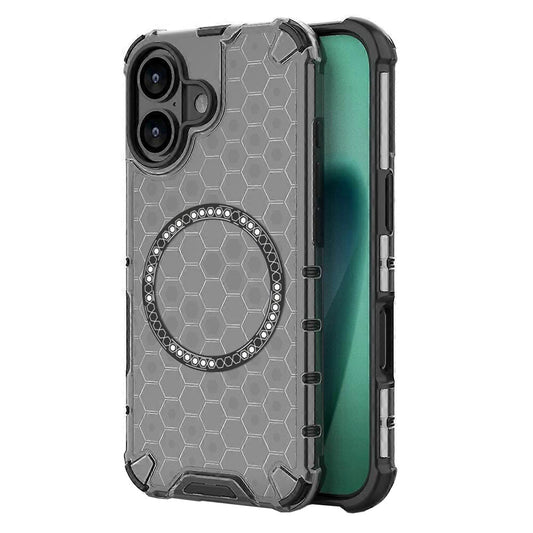 MagSafe Hülle für Apple iPhone 17, Techsuit, HoneyComb Shield, Schwarz