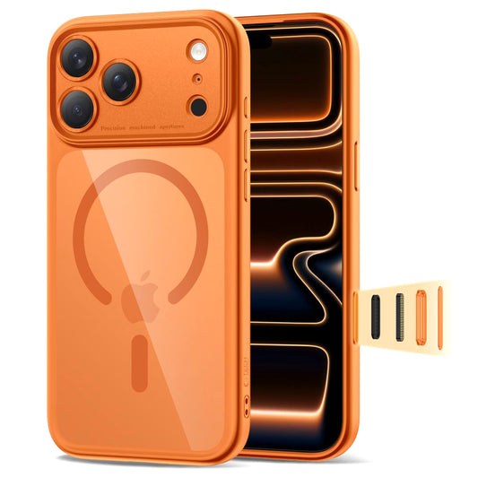 MagSafe Hülle für Apple iPhone 17 Pro Max, Tech-Protect, MagPeak, Orange