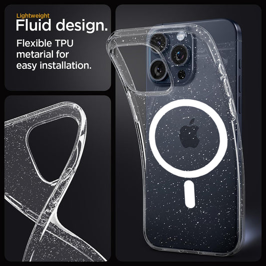 MagSafe-Hülle für Apple iPhone 11 Pro, Techsuit, SparkleSkin, Transparent