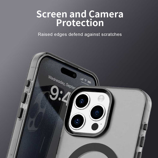 MagSafe-Hülle für Apple iPhone 15 Pro Max, Techsuit, CandyCase, Schwarz
