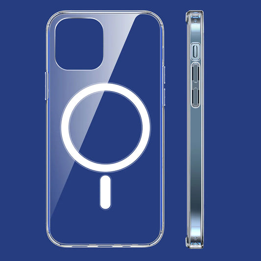 MagSafe Case for Apple iPhone 15, Techsuit, Pro, Transparent