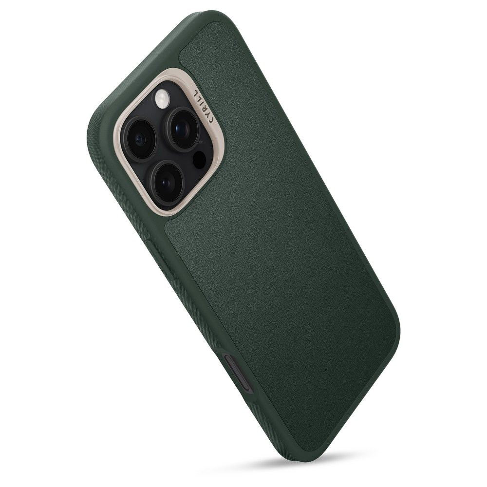 MagSafe Hülle für Apple iPhone 16 Pro Max, Spigen, Cyrill Kajuk, Satin Grün ACS08398