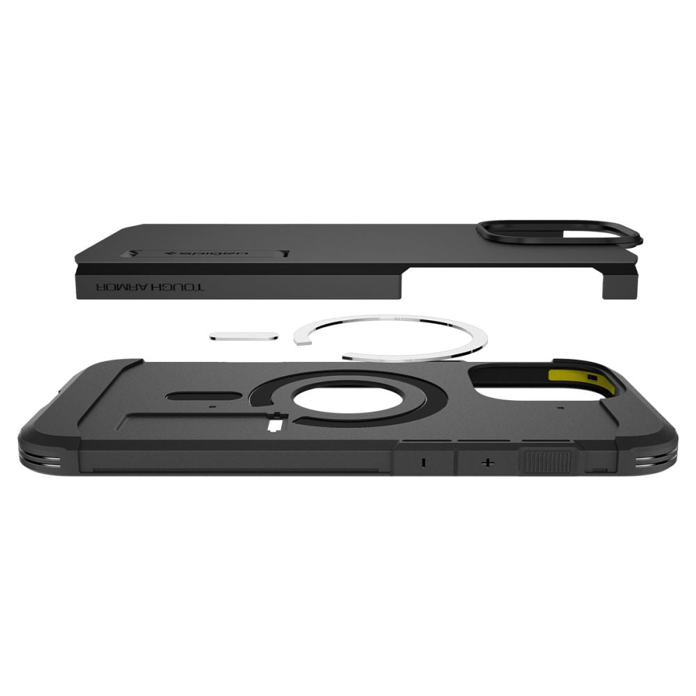 MagSafe Hülle für Apple iPhone 16 Pro Max, Spigen, Tough Armor, Schwarz