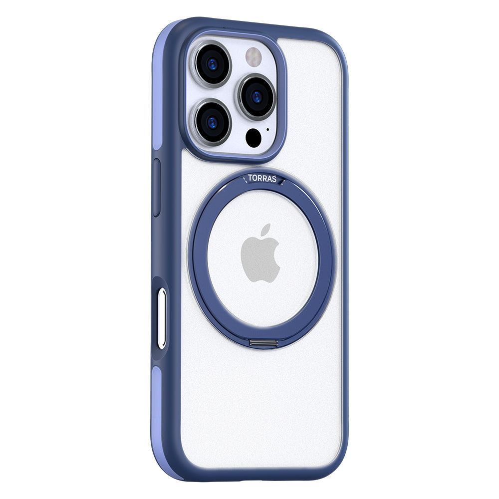 MagSafe Case for Apple iPhone 16 Pro, Torras, Ostand R Fusion, Navy Blue
