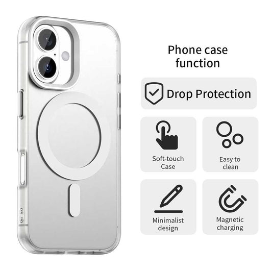 MagSafe-Hülle für Apple iPhone 16, Techsuit, CandyCase, Weiß