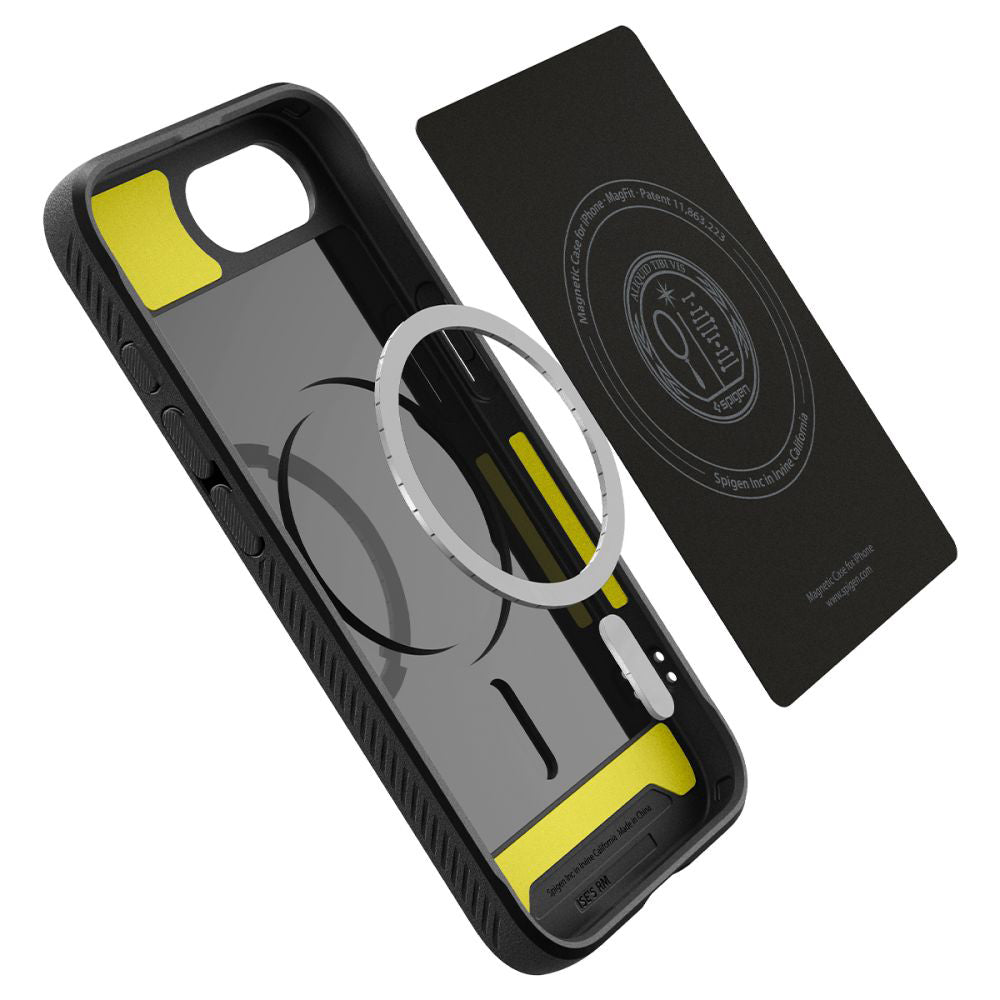 MagSafe Hülle für Apple iPhone 17e / 16e, Spigen, Rugged Armor, Mattschwarz