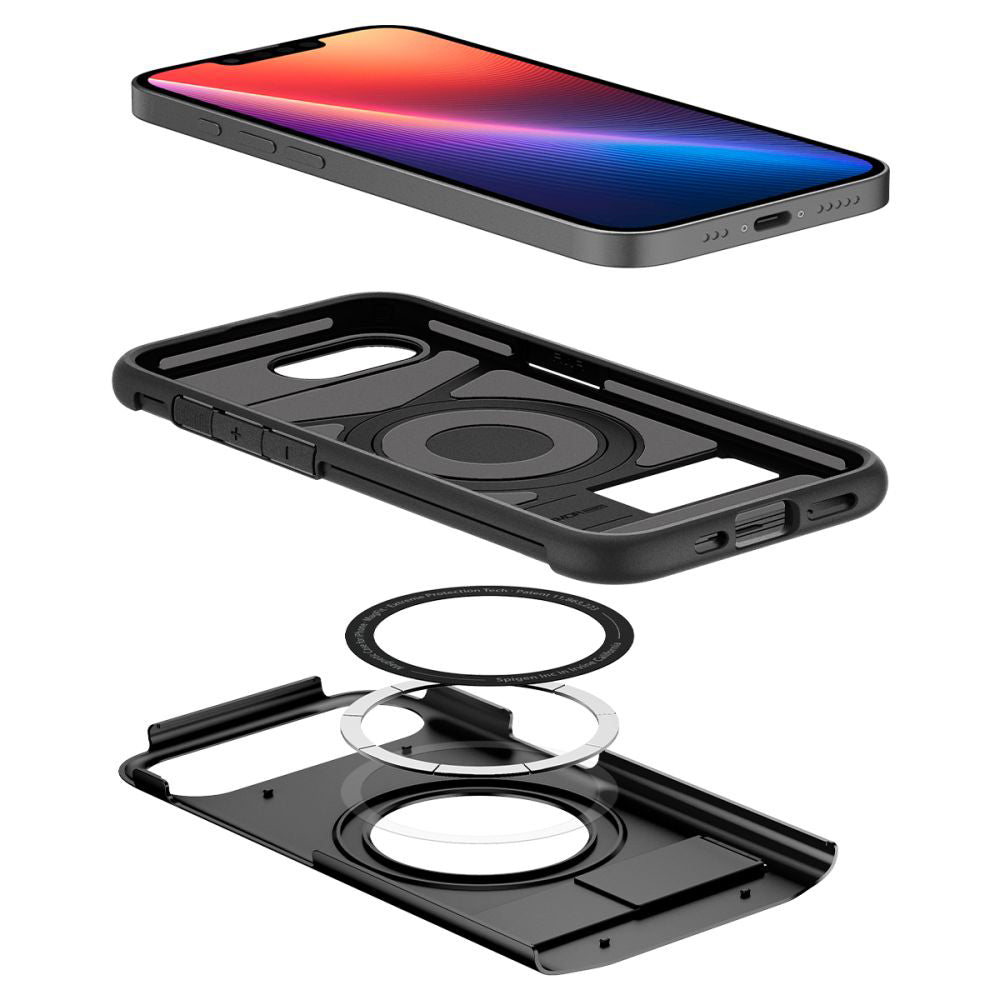 MagSafe Case for Apple iPhone 17e / 16e, Spigen, Slim Armor, Black ACS09129