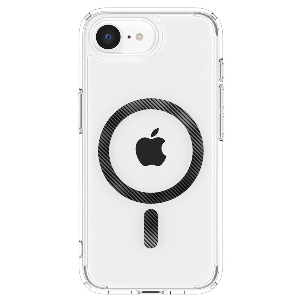 MagSafe-Hülle für Apple iPhone 17e / 16e, Spigen, Ultra Hybrid Carbon, Transparent ACS09140