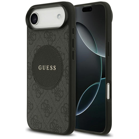 MagSafe Case for Apple iPhone 17 Air, Guess, 4G Circle Classic Logo, Black