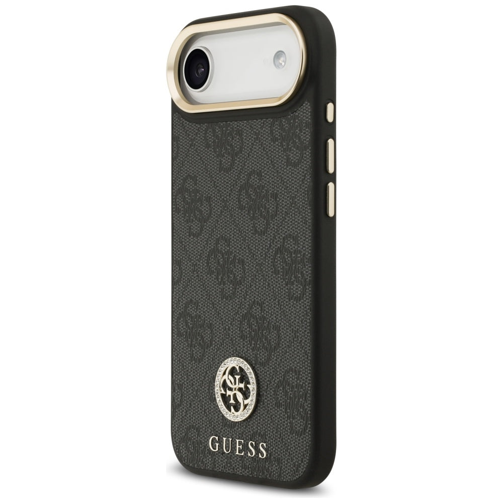 MagSafe Hülle für Apple iPhone 17 Air, Guess, 4G Strass Logo, Schwarz