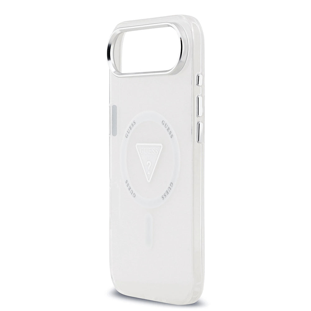 MagSafe Hülle für Apple iPhone 17 Air, Guess, IML Gradient Triangle Logo, Transparent