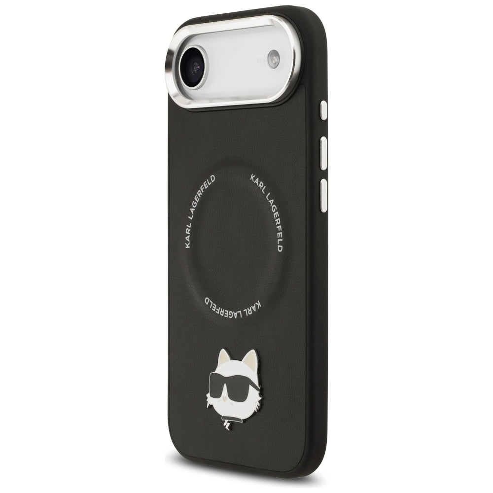 MagSafe Hülle für Apple iPhone 17 Air, Karl Lagerfeld, Choupette Pin, Schwarz
