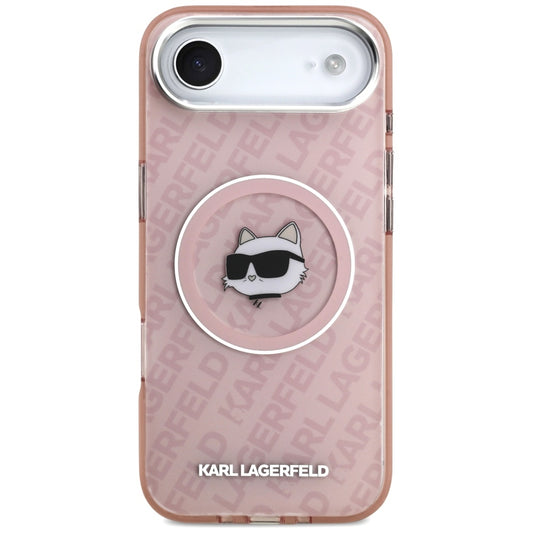 MagSafe Hülle für Apple iPhone 17 Air, Karl Lagerfeld, IML Choupette's Head, Rosa