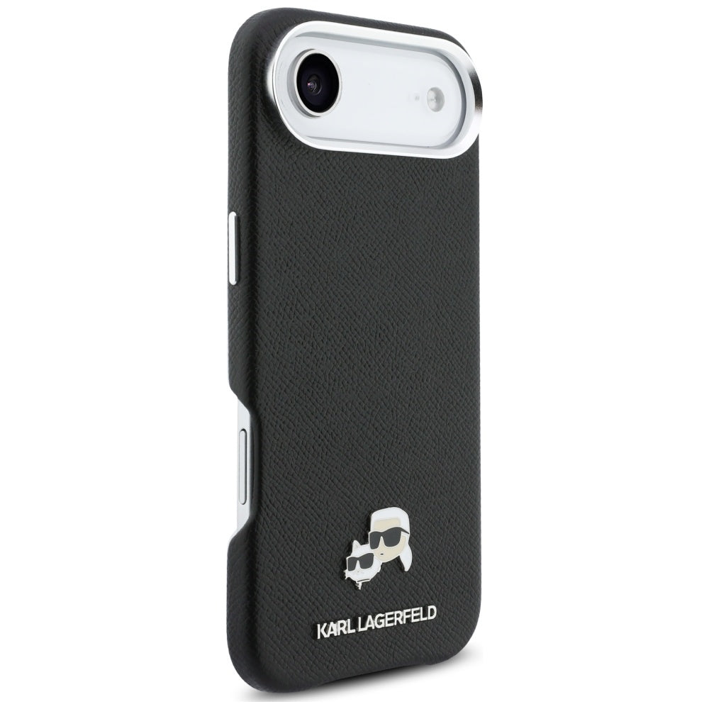 MagSafe Hülle für Apple iPhone 17 Air, Karl Lagerfeld, Karl & Choupette Head's Pin, Schwarz