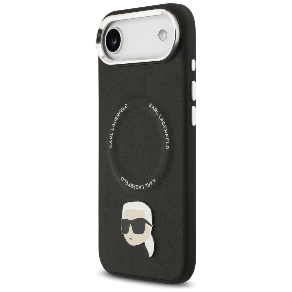 MagSafe Hülle für Apple iPhone 17 Air, Karl Lagerfeld, Karl Pin, Schwarz